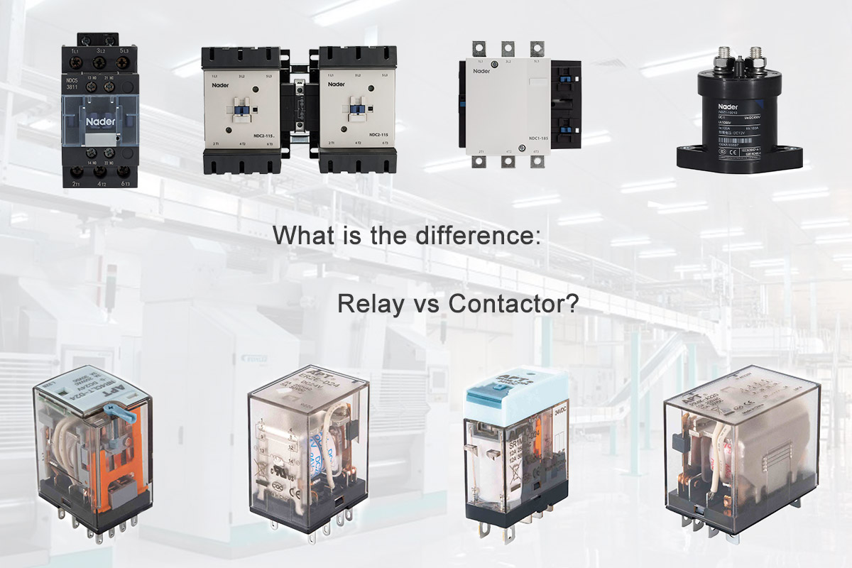 What is the difference between relay and contactor?