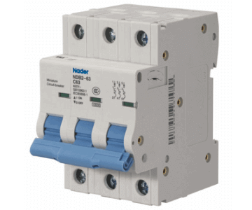 nader ac miniature circuit breaker ndb2-63 c63 3 poles